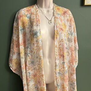 Maurices Floral Open-Front Kimono